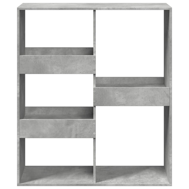vidaXL betonszürke térelválasztó könyvszekrény 100 x 33 x 115 cm