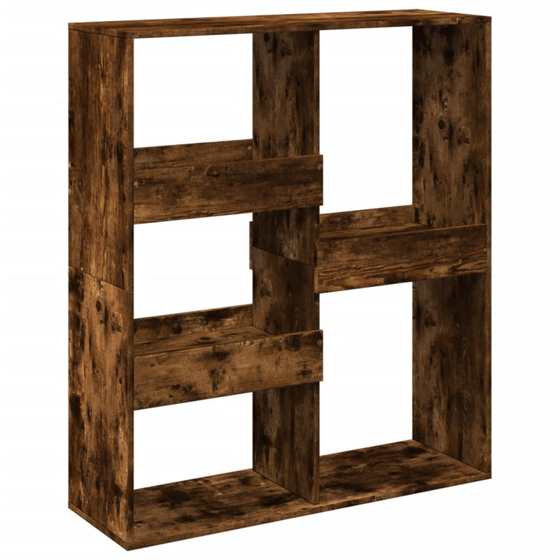 vidaXL füstös tölgy színű térelválasztó könyvszekrény 100x33x115 cm