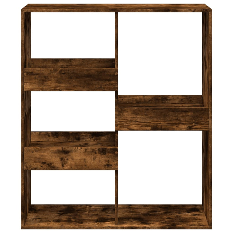 vidaXL füstös tölgy színű térelválasztó könyvszekrény 100x33x115 cm