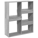 vidaXL szürke sonoma színű térelválasztó könyvszekrény 100x33x115 cm