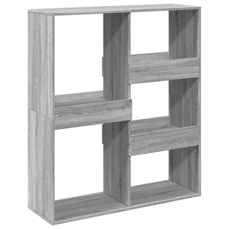 vidaXL szürke sonoma színű térelválasztó könyvszekrény 100x33x115 cm