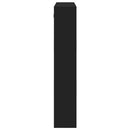 vidaXL fekete szerelt fa faliszekrény 80 x 15 x 80 cm