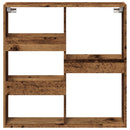 vidaXL antik fa színű szerelt fa faliszekrény 80 x 15 x 80 cm