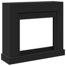 vidaXL fekete szerelt fa kandallóburkolat 100 x 30 x 87,5 cm