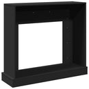 vidaXL fekete szerelt fa kandallóburkolat 100 x 30 x 87,5 cm