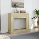 vidaXL sonoma tölgy színű szerelt fa kandallóburkolat 100x30x87,5 cm