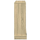 vidaXL sonoma tölgy színű szerelt fa kandallóburkolat 100x30x87,5 cm
