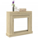 vidaXL sonoma tölgy színű szerelt fa kandallóburkolat 100x30x87,5 cm
