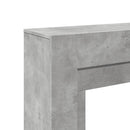 vidaXL betonszürke szerelt fa kandallóburkolat 100 x 30 x 87,5 cm