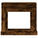 vidaXL füstös tölgy színű szerelt fa kandallóburkolat 100x30x87,5 cm