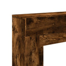 vidaXL füstös tölgy színű szerelt fa kandallóburkolat 100x30x87,5 cm