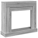 vidaXL szürke sonoma színű szerelt fa kandallóburkolat 100x30x87,5 cm