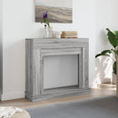 vidaXL szürke sonoma színű szerelt fa kandallóburkolat 100x30x87,5 cm