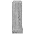 vidaXL szürke sonoma színű szerelt fa kandallóburkolat 100x30x87,5 cm