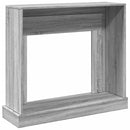 vidaXL szürke sonoma színű szerelt fa kandallóburkolat 100x30x87,5 cm