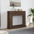 vidaXL barna tölgy színű szerelt fa kandallóburkolat 100x30x87,5 cm