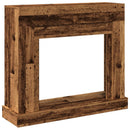 vidaXL antik fa színű szerelt fa kandallóburkolat 100 x 30 x 87,5 cm