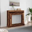 vidaXL antik fa színű szerelt fa kandallóburkolat 100 x 30 x 87,5 cm