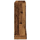 vidaXL antik fa színű szerelt fa kandallóburkolat 100 x 30 x 87,5 cm