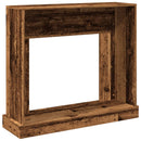 vidaXL antik fa színű szerelt fa kandallóburkolat 100 x 30 x 87,5 cm