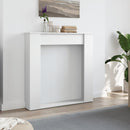 vidaXL fehér szerelt fa kandallóburkolat 100 x 20 x 100 cm