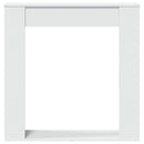 vidaXL fehér szerelt fa kandallóburkolat 100 x 20 x 100 cm