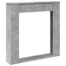 vidaXL betonszürke szerelt fa kandallóburkolat 100 x 20 x 100 cm