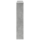 vidaXL betonszürke szerelt fa kandallóburkolat 100 x 20 x 100 cm