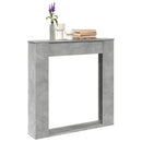 vidaXL betonszürke szerelt fa kandallóburkolat 100 x 20 x 100 cm