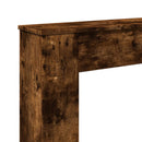 vidaXL füstös tölgy színű szerelt fa kandallóburkolat 100x20x100 cm