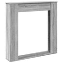 vidaXL szürke sonoma színű szerelt fa kandallóburkolat 100x20x100 cm