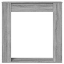 vidaXL szürke sonoma színű szerelt fa kandallóburkolat 100x20x100 cm