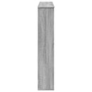 vidaXL szürke sonoma színű szerelt fa kandallóburkolat 100x20x100 cm