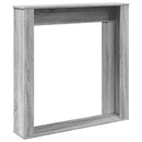 vidaXL szürke sonoma színű szerelt fa kandallóburkolat 100x20x100 cm