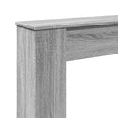 vidaXL szürke sonoma színű szerelt fa kandallóburkolat 100x20x100 cm
