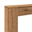 vidaXL kézműves tölgy színű szerelt fa kandallóburkolat 100x20x100 cm
