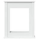 vidaXL fehér szerelt fa kandallóburkolat 75 x 20 x 87,5 cm