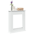 vidaXL fehér szerelt fa kandallóburkolat 75 x 20 x 87,5 cm