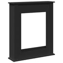 vidaXL fekete szerelt fa kandallóburkolat 75 x 20 x 87,5 cm