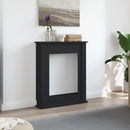 vidaXL fekete szerelt fa kandallóburkolat 75 x 20 x 87,5 cm