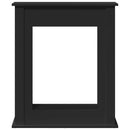vidaXL fekete szerelt fa kandallóburkolat 75 x 20 x 87,5 cm
