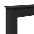 vidaXL fekete szerelt fa kandallóburkolat 75 x 20 x 87,5 cm