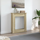 vidaXL sonoma tölgy színű szerelt fa kandallóburkolat 75 x 20 x 87,5cm
