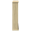 vidaXL sonoma tölgy színű szerelt fa kandallóburkolat 75 x 20 x 87,5cm