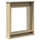vidaXL sonoma tölgy színű szerelt fa kandallóburkolat 75 x 20 x 87,5cm