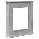 vidaXL betonszürke szerelt fa kandallóburkolat 75 x 20 x 87,5 cm
