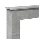 vidaXL betonszürke szerelt fa kandallóburkolat 75 x 20 x 87,5 cm