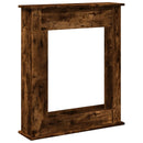 vidaXL füstös tölgy színű szerelt fa kandallóburkolat 75 x 20 x 87,5cm