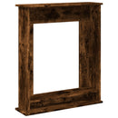 vidaXL füstös tölgy színű szerelt fa kandallóburkolat 75 x 20 x 87,5cm