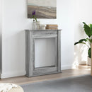 vidaXL szürke sonoma színű szerelt fa kandallóburkolat 75x20x87,5 cm